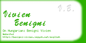 vivien benigni business card